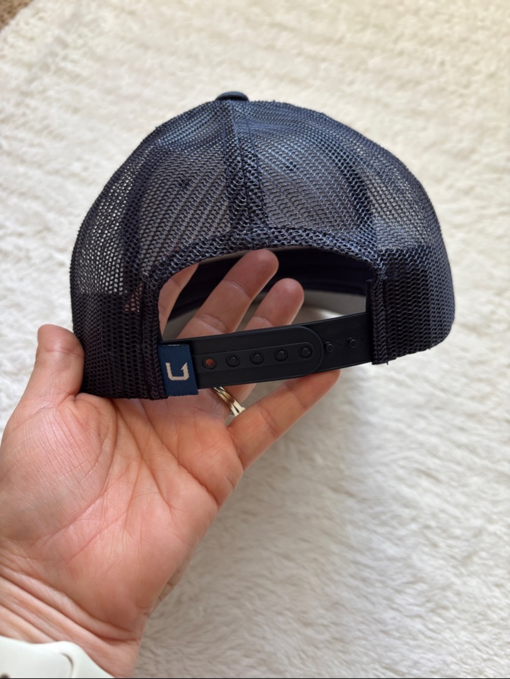 Huk Navy Trucker Cap- youth or ladies- a little smaller than a men’s cap - Picture 3 of 5